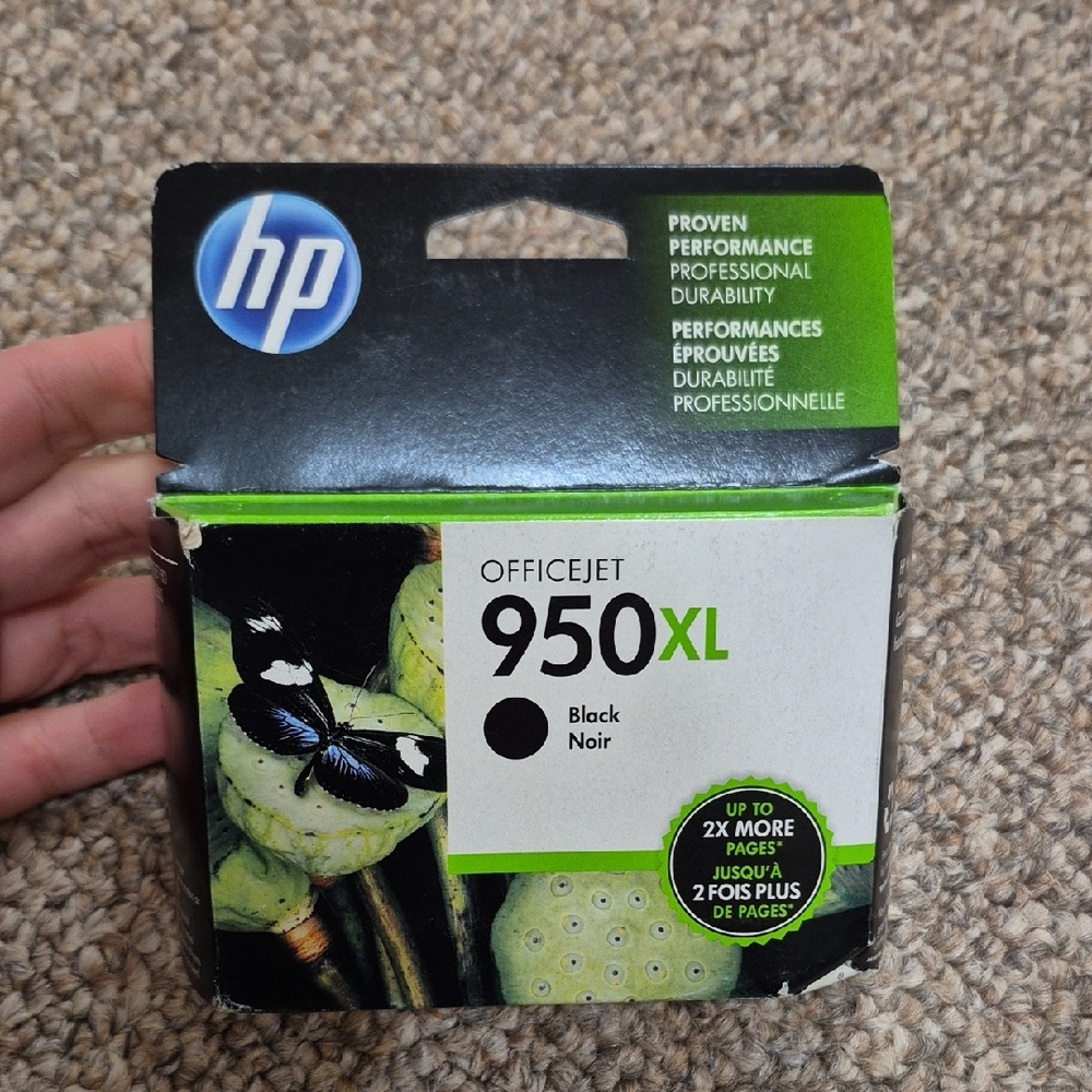 HP OfficeJet 950XL Black Ink Sealed In Box Warrenty Ended March 2016
